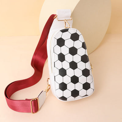 Sling Bag For Women Outing Sports Printing Leather Crossbody Bag