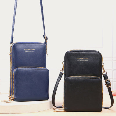 Touch Screen Phone Bag Accordion Multiple Card Slot For Women