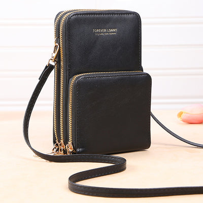 Touch Screen Phone Bag Accordion Multiple Card Slot For Women