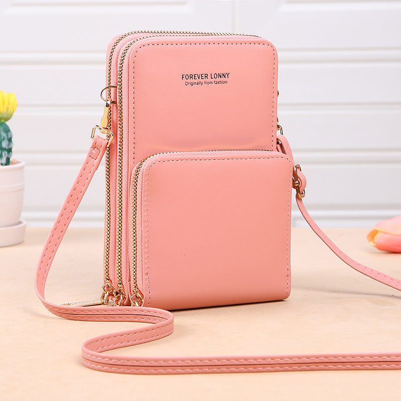 Touch Screen Phone Bag Accordion Multiple Card Slot For Women