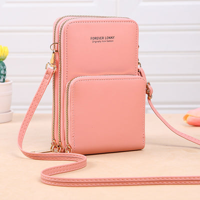 Touch Screen Phone Bag Accordion Multiple Card Slot For Women