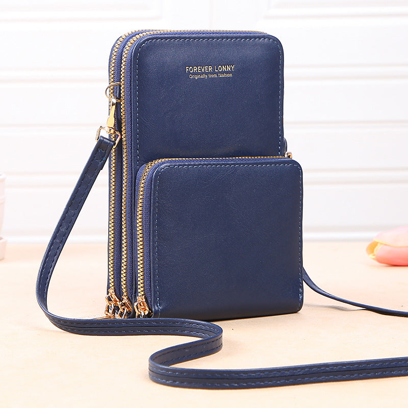 Touch Screen Phone Bag Accordion Multiple Card Slot For Women