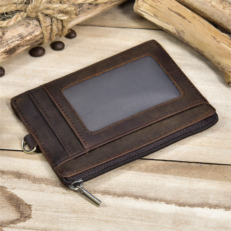 Multifunctional Wallet With Chain Protect For Men Leather Card Bag