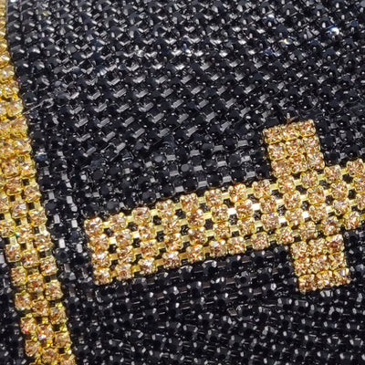 Rhinestone Banquet Evening Bag For Women Sparkle Football Purse
