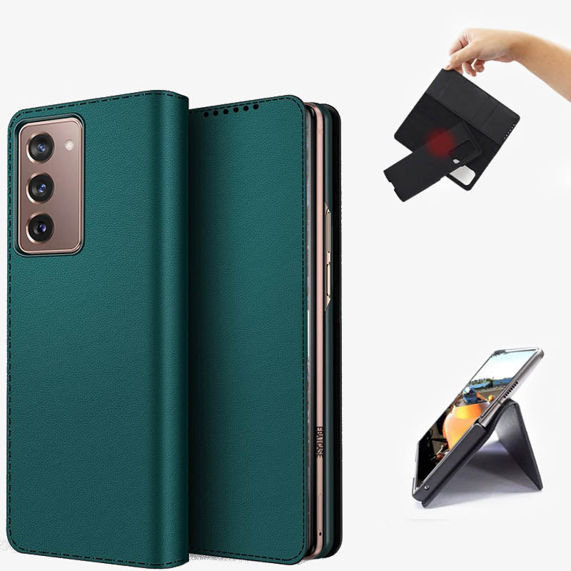 Samsung Z Fold 2/3/4/5/6 Split Clamshell Leather Phone Case