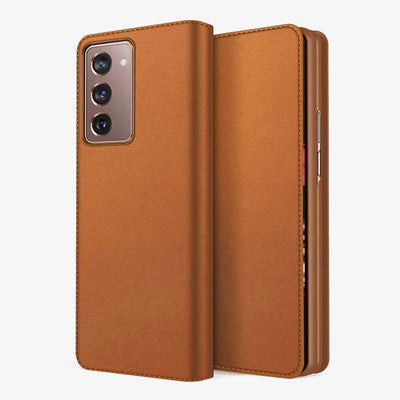 Samsung Z Fold 2/3/4/5/6 Split Clamshell Leather Phone Case