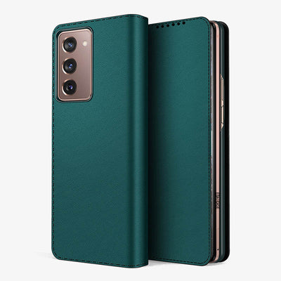 Samsung Z Fold 2/3/4/5/6 Split Clamshell Leather Phone Case