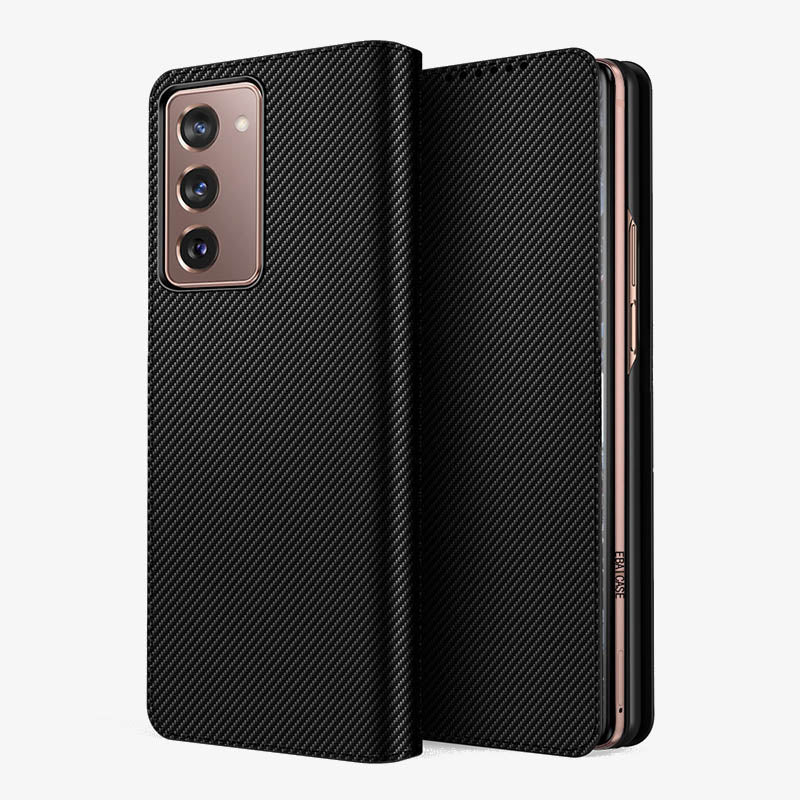 Samsung Z Fold 2/3/4/5/6 Split Clamshell Leather Phone Case
