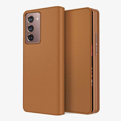 Samsung Z Fold 2/3/4/5/6 Split Clamshell Leather Phone Case