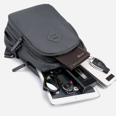 Multifunctional Nylon Chest Bag For Women Men Convertible Backpack