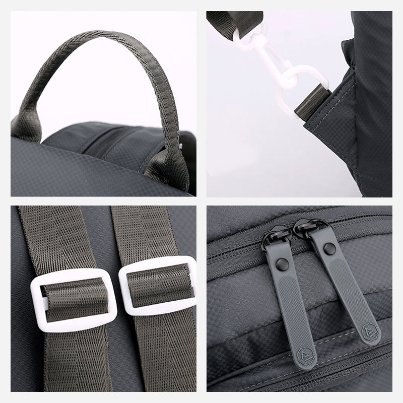 Multifunctional Nylon Chest Bag For Women Men Convertible Backpack