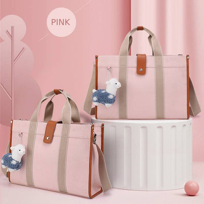 Multi-Slot Tote Bag Large Capacity Handbag for New Mom Shoping Beach Travel Purse