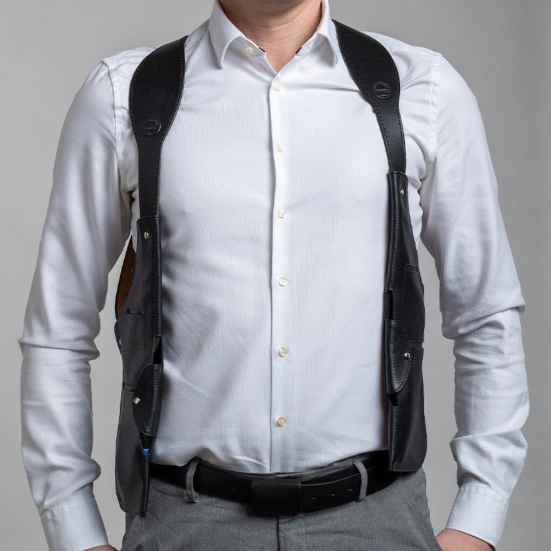 Leather Shoulder Holster For Women Men Outdoor Gentle Tactical Vest