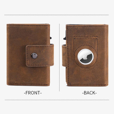 Apple Wallet With Airtag Slot Pop Up Metal Card Case