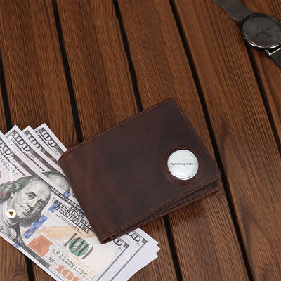Multifunctional Apple Wallet Rfid Blocking Purse With Airtag Slot