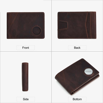 Multifunctional Apple Wallet Rfid Blocking Purse With Airtag Slot