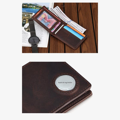 Multifunctional Apple Wallet Rfid Blocking Purse With Airtag Slot