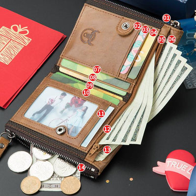 Genuine Leather Multifunctional Wallet
