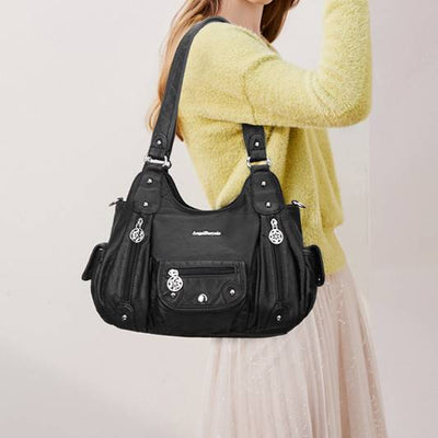 Multi-Pocket Travel Messenger Shoulder Bag
