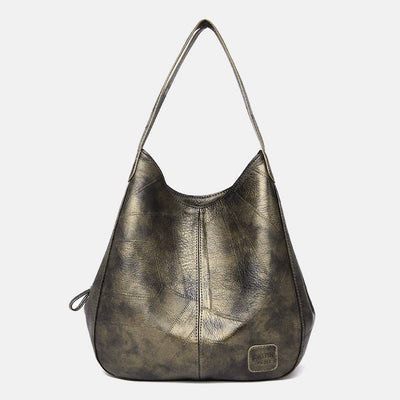 Large Capacity Simply Fashion Shoulder Bag Triple Layer Hobo Bag