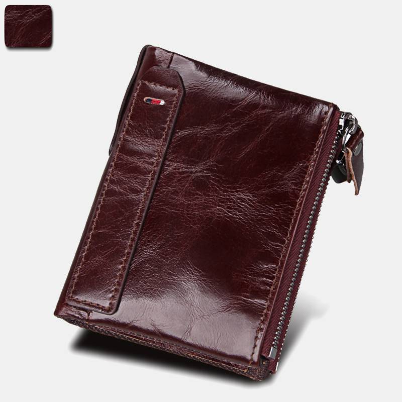 Men's Genuine Leather RFID Wallet