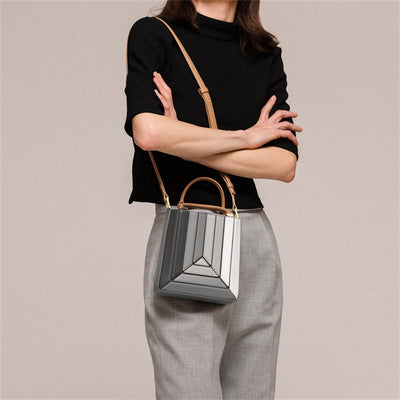 Handbag For Women Drawstring PU Leather Pleated Crossbody Shoulder Bag
