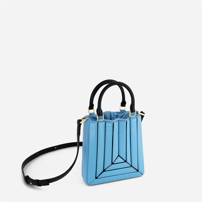 Handbag For Women Drawstring PU Leather Pleated Crossbody Shoulder Bag