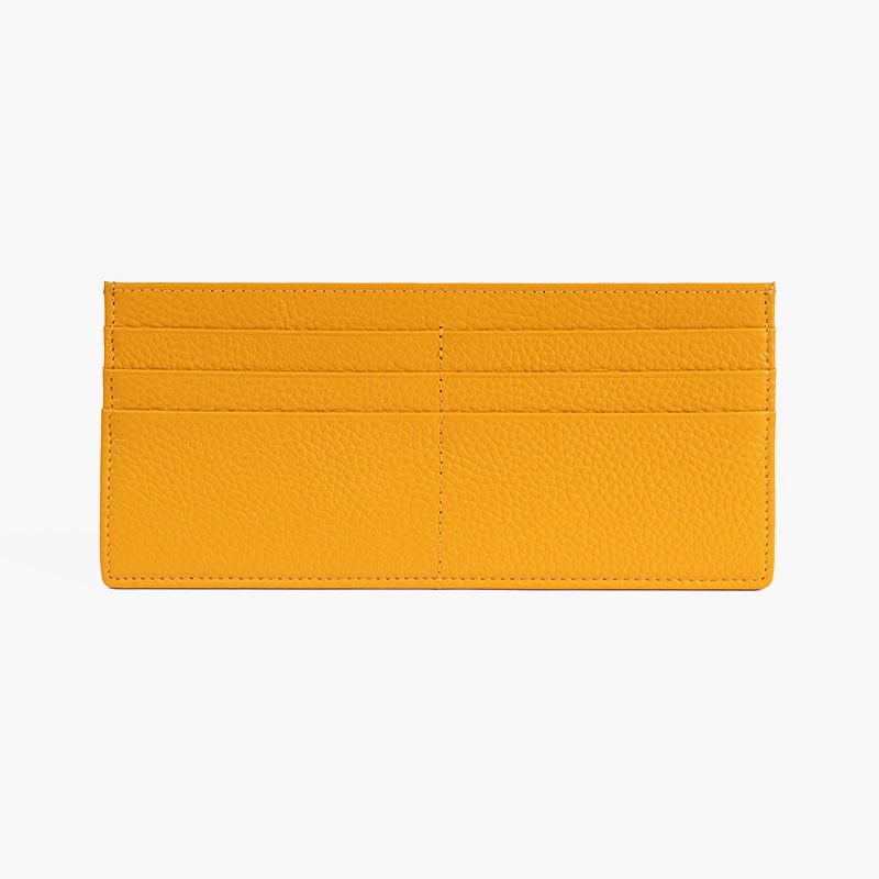 Ultra Thin Leather Wallet Plain Color Long Purse For Women