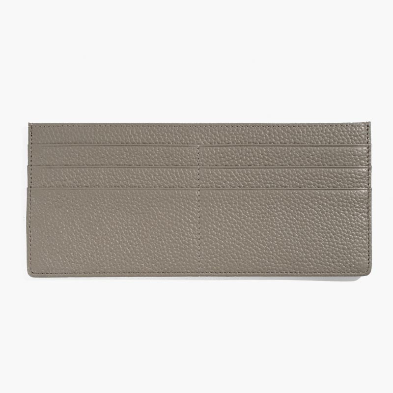 Ultra Thin Leather Wallet Plain Color Long Purse For Women