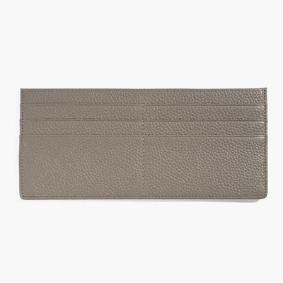 Ultra Thin Leather Wallet Plain Color Long Purse For Women