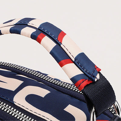 Multiple Color Crossbody Handbag Lightweight Nylon Printed Purse For Women