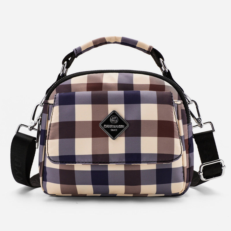 Multiple Color Crossbody Handbag Lightweight Nylon Printed Purse For Women