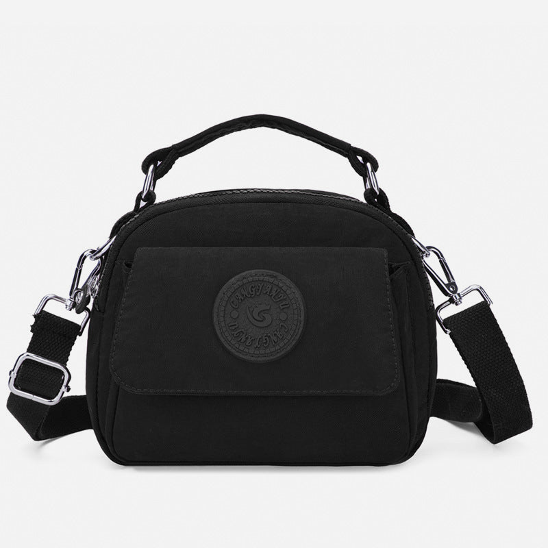 Multiple Color Crossbody Handbag Lightweight Nylon Printed Purse For Women