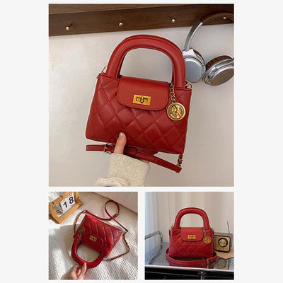 Elegant Chain Purse Vegan Leather Crossbody Bag For Women