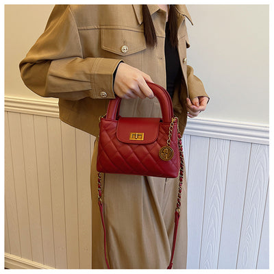 Elegant Chain Purse Vegan Leather Crossbody Bag For Women