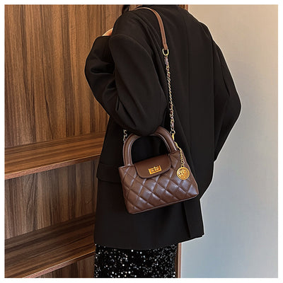 Elegant Chain Purse Vegan Leather Crossbody Bag For Women