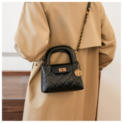 Elegant Chain Purse Vegan Leather Crossbody Bag For Women