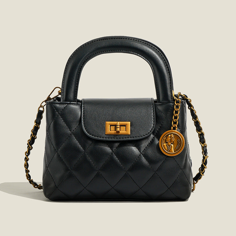 Elegant Chain Purse Vegan Leather Crossbody Bag For Women