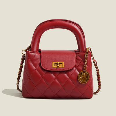 Elegant Chain Purse Vegan Leather Crossbody Bag For Women