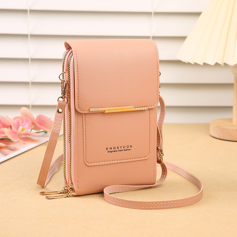 Faux Leather Phone Purse Mini Crossbody Shoulder Bag Cell Phone Pouch