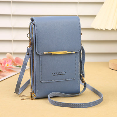 Faux Leather Phone Purse Mini Crossbody Shoulder Bag Cell Phone Pouch