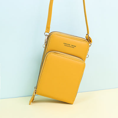 Multi-Compartment Phone Purse With Clear Window