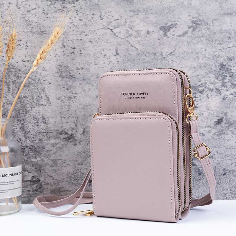 Multi-Compartment Phone Purse With Clear Window