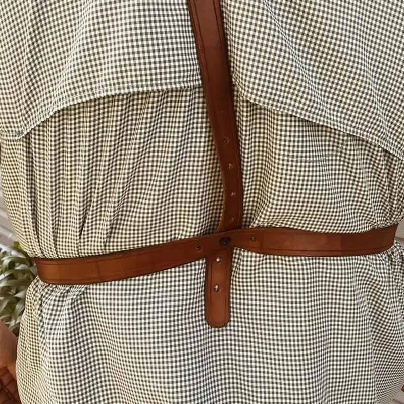 Punk Medieval Waist Holster Vintage Leather Vest Pouch For Cosplay