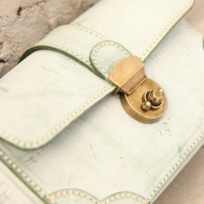 Genuine Leather Chain Purse For Women Classic Crossbody Bag