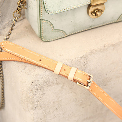 Genuine Leather Chain Purse For Women Classic Crossbody Bag