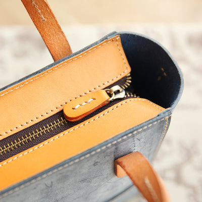 Classic Tote For Women Vegetable Tanned Leather Crossbody Bag