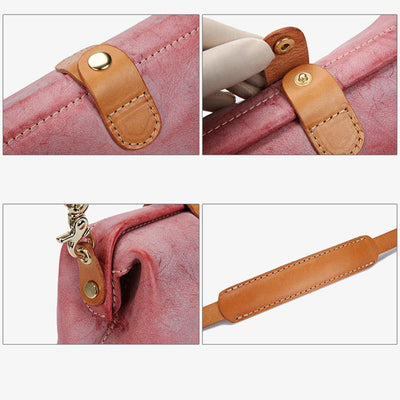 Horizontal Crossbody Bag Classic Leather Office Purse For Women