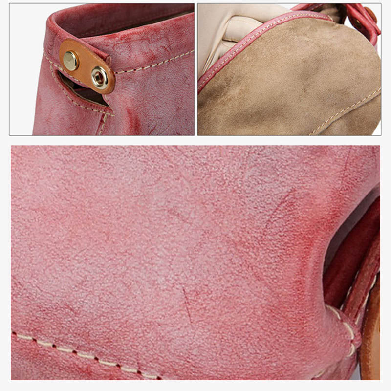 Horizontal Crossbody Bag Classic Leather Office Purse For Women