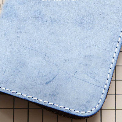 Vertical Zipper Purse Minimalsit Classic Leather Wallet For Women Men